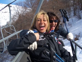  On the chairlift 
